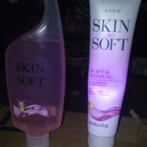 Skin so soft shower gel and lotion